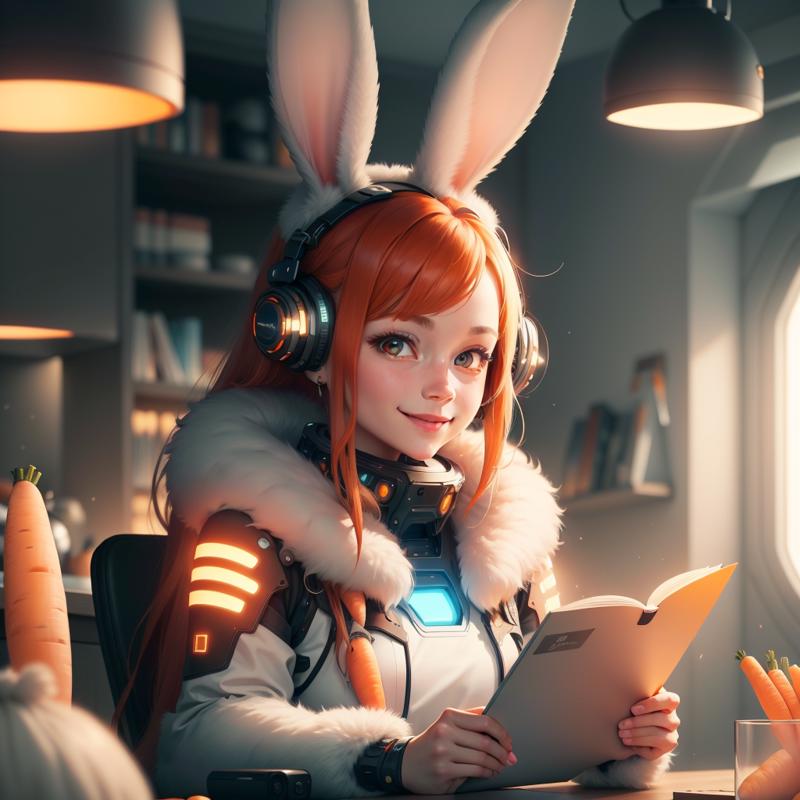 10570-1578619664-,bunnytech , fluffy , carrots, scifi, _scholar , scroll, 1girl,long hair, red hair, glowing eyes, smile ,closed mouth,.png